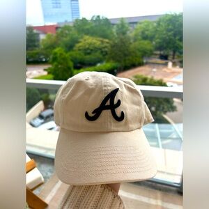 Atlanta Braves baseball cap- worn once - women’s baseball cap